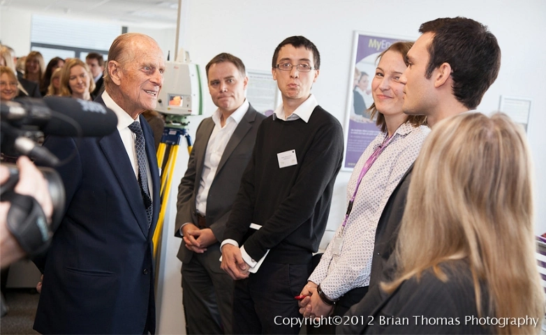 robert hughes with prince philip duke of edinburgh