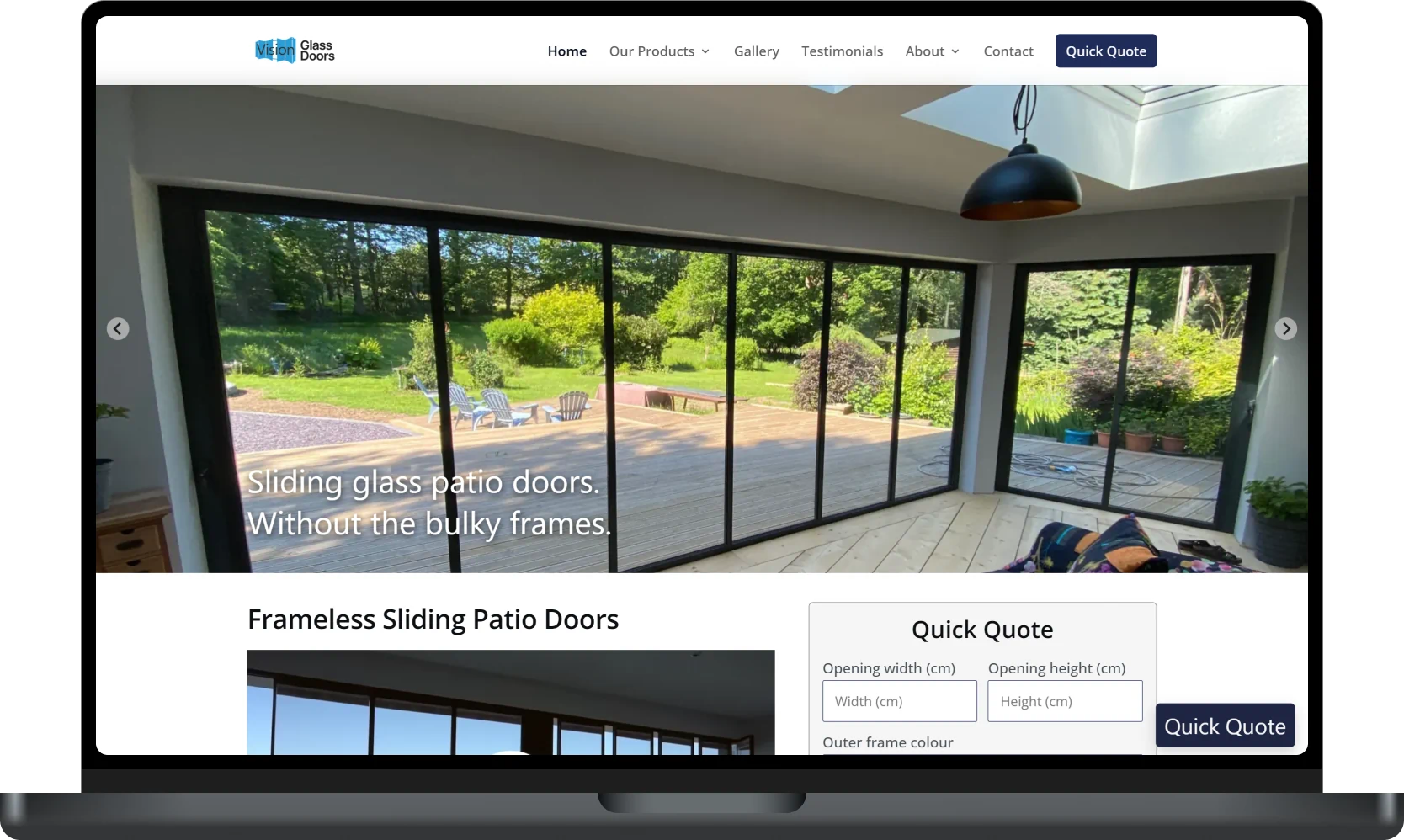 vision glass doors website